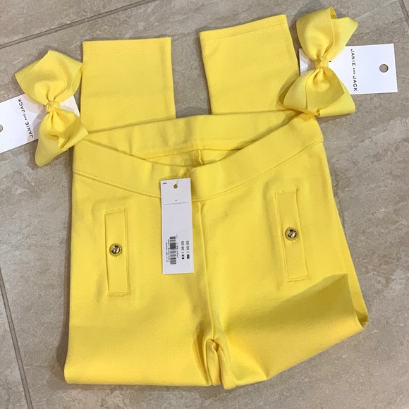 Janie and Jack Other - 🐥Janie and Jack BUTTON PONTE PANT AND TWO BOWS